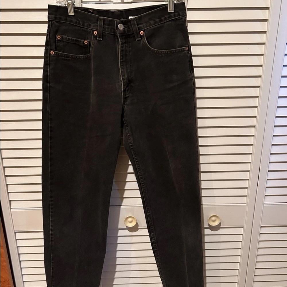 Men's Black Relaxed Fit 550 Levi's 31 X 32 distressed finish
